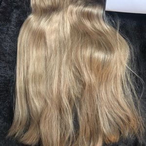 Honey blonde hair extensions one weft